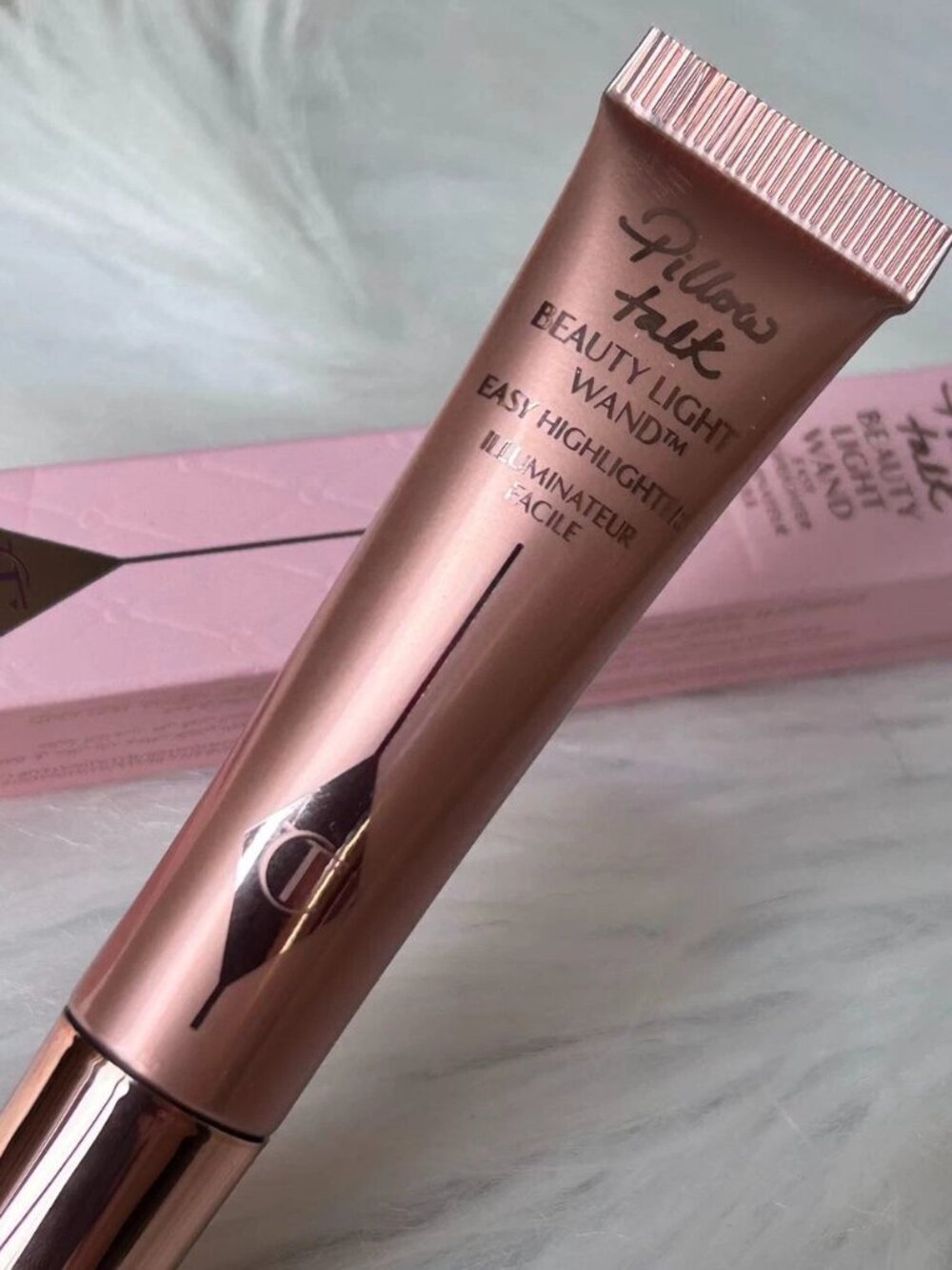 New Charlotte Tilbury Beauty Highlighter Wand~Pillow Talk~Full size 12 ml/0.4 oz